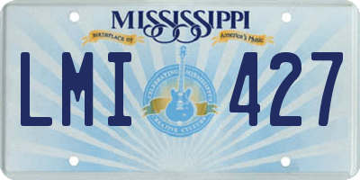 MS license plate LMI427