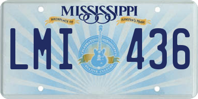MS license plate LMI436