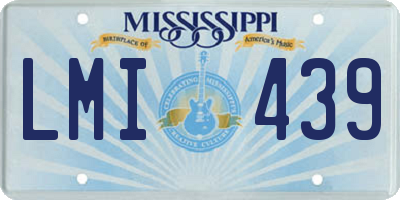 MS license plate LMI439
