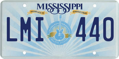MS license plate LMI440