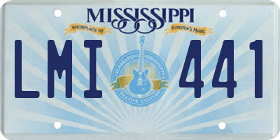 MS license plate LMI441