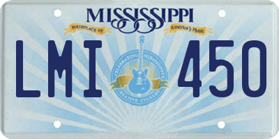 MS license plate LMI450