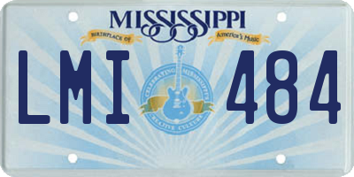 MS license plate LMI484
