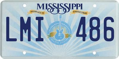 MS license plate LMI486
