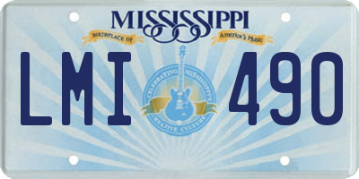 MS license plate LMI490