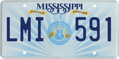 MS license plate LMI591