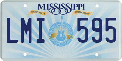 MS license plate LMI595