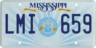 MS license plate LMI659
