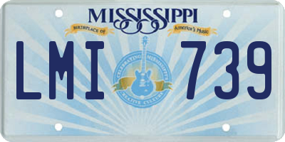 MS license plate LMI739