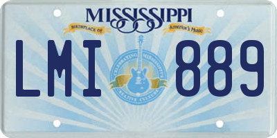MS license plate LMI889