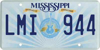 MS license plate LMI944