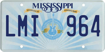 MS license plate LMI964