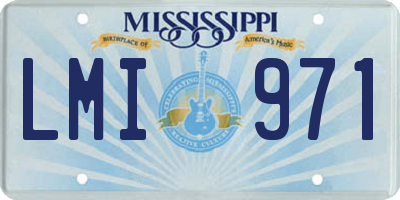 MS license plate LMI971