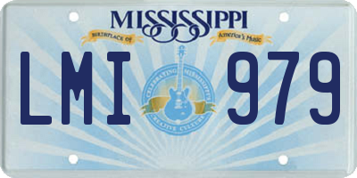 MS license plate LMI979