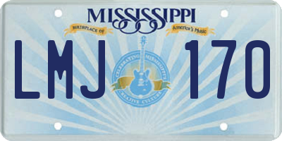 MS license plate LMJ170