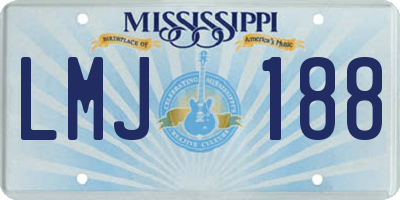 MS license plate LMJ188