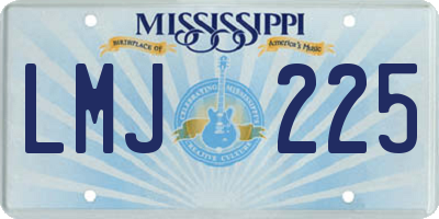 MS license plate LMJ225