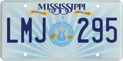 MS license plate LMJ295