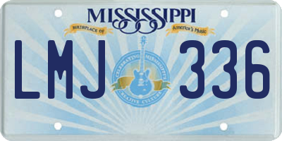 MS license plate LMJ336