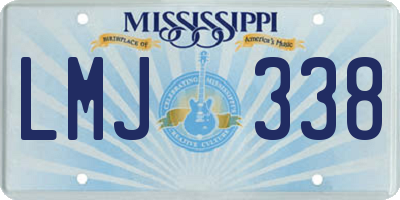 MS license plate LMJ338