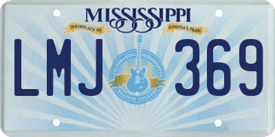 MS license plate LMJ369