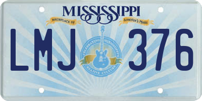 MS license plate LMJ376