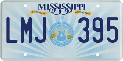 MS license plate LMJ395