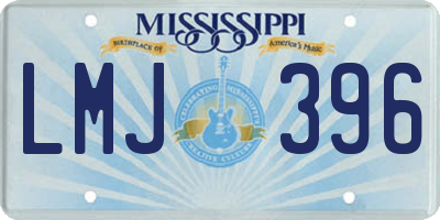 MS license plate LMJ396