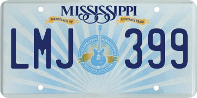 MS license plate LMJ399