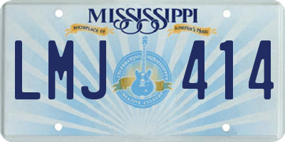 MS license plate LMJ414