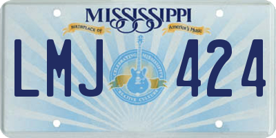 MS license plate LMJ424