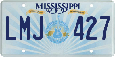 MS license plate LMJ427