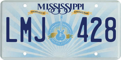 MS license plate LMJ428