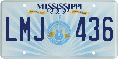 MS license plate LMJ436