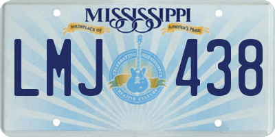 MS license plate LMJ438