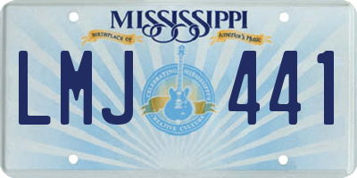 MS license plate LMJ441