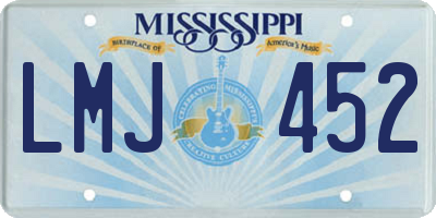 MS license plate LMJ452