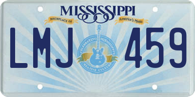 MS license plate LMJ459