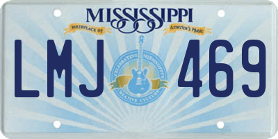 MS license plate LMJ469