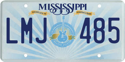 MS license plate LMJ485