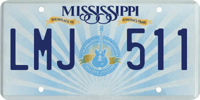 MS license plate LMJ511