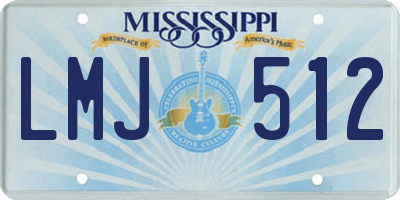 MS license plate LMJ512