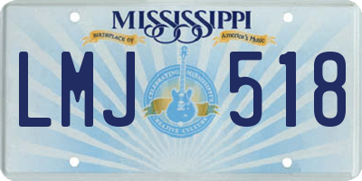 MS license plate LMJ518
