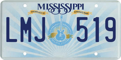 MS license plate LMJ519