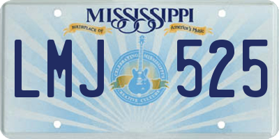 MS license plate LMJ525