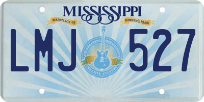 MS license plate LMJ527