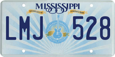 MS license plate LMJ528