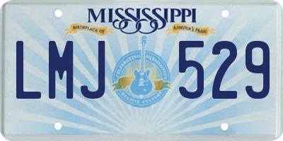 MS license plate LMJ529