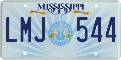 MS license plate LMJ544