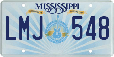 MS license plate LMJ548